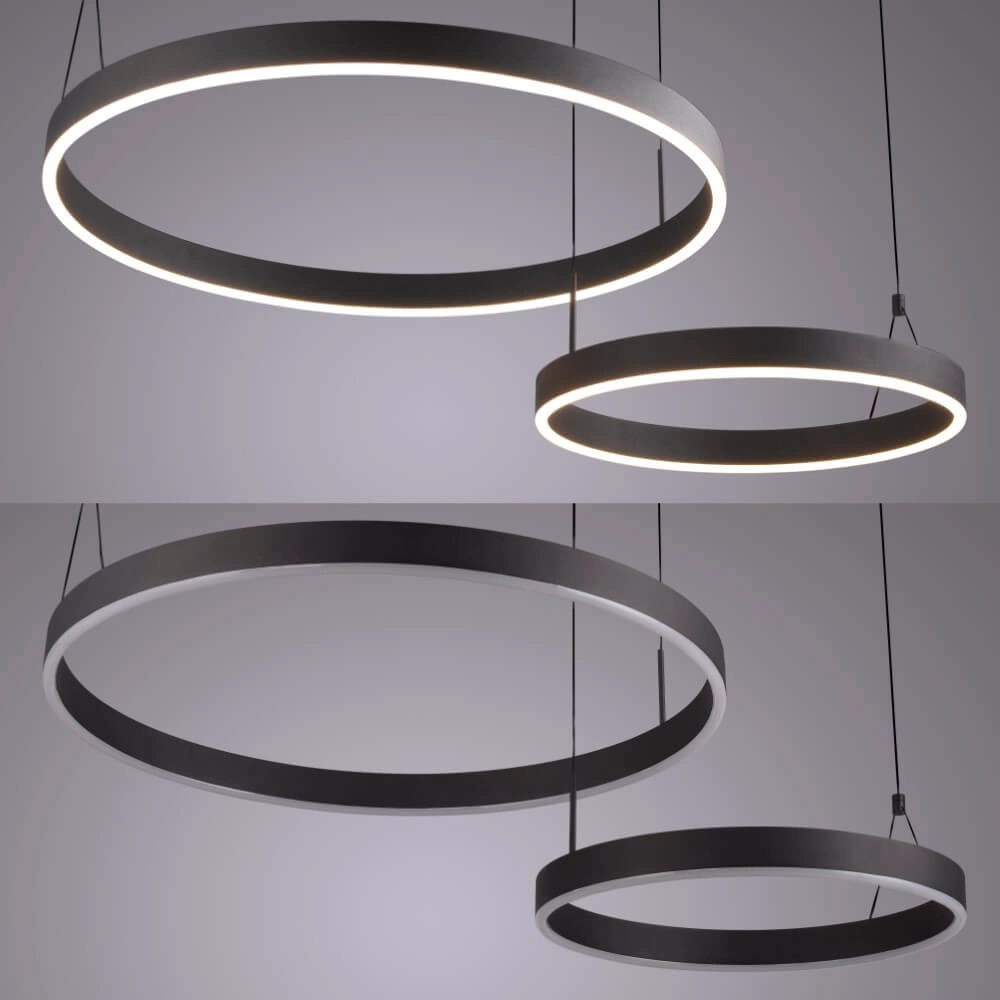 Design pendant lamp Esko black Paul Neuhaus 4012248384565