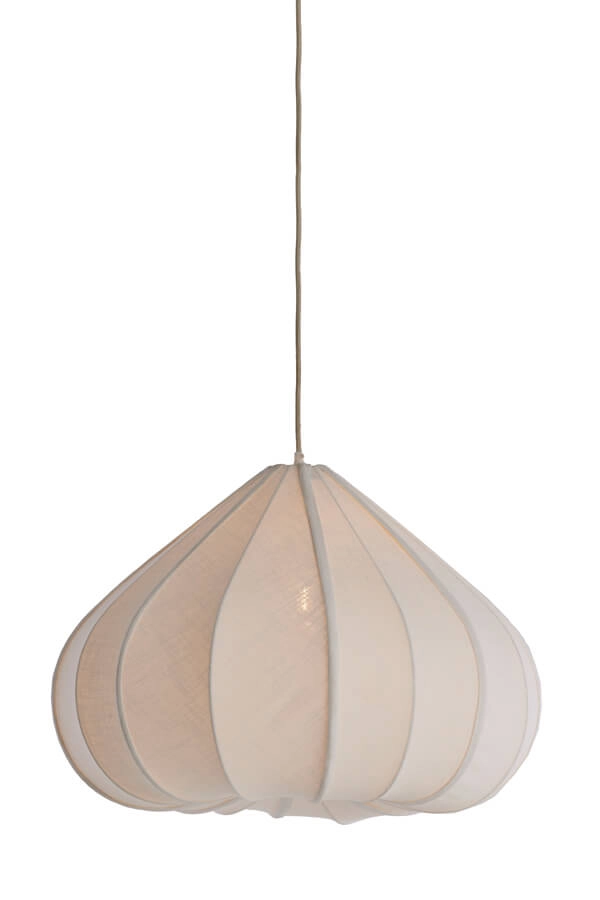 White pendant lamp Zubeda Ø 58.5cm
