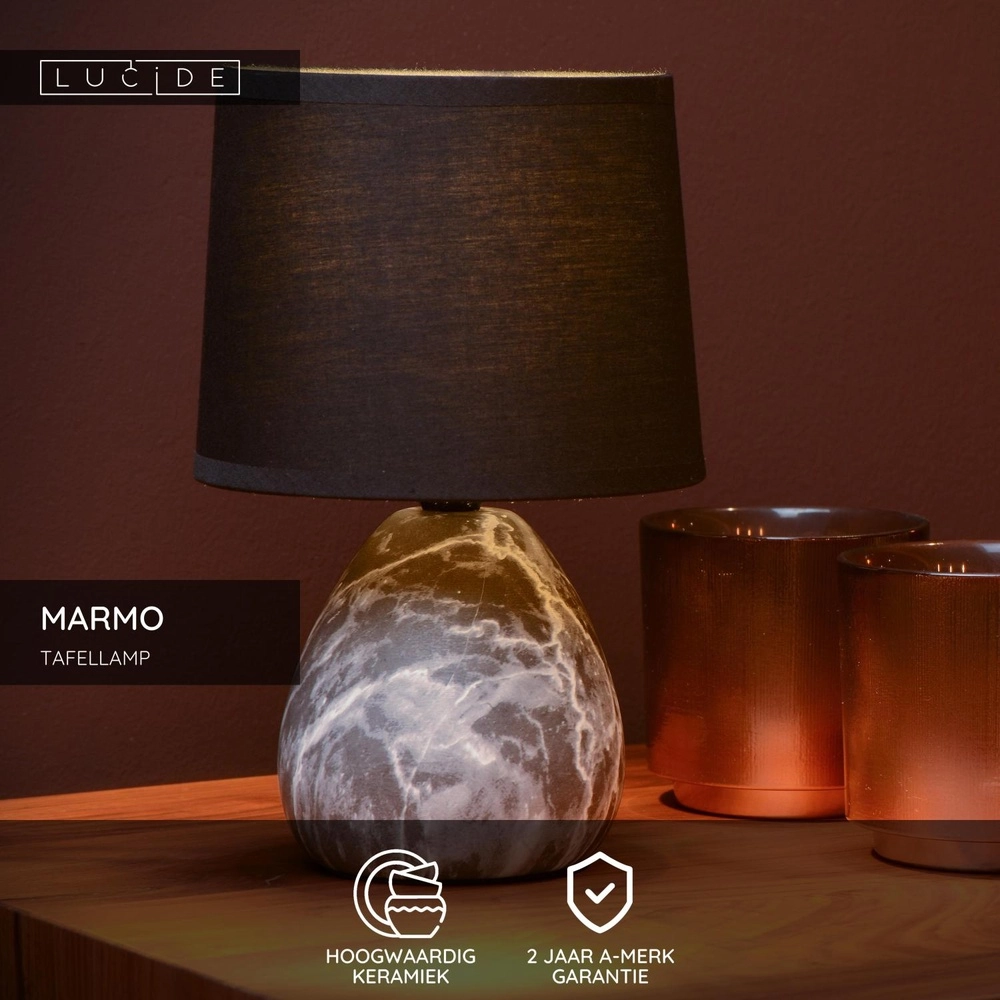 Table lamp Marmo Black Lucide 5411212470225