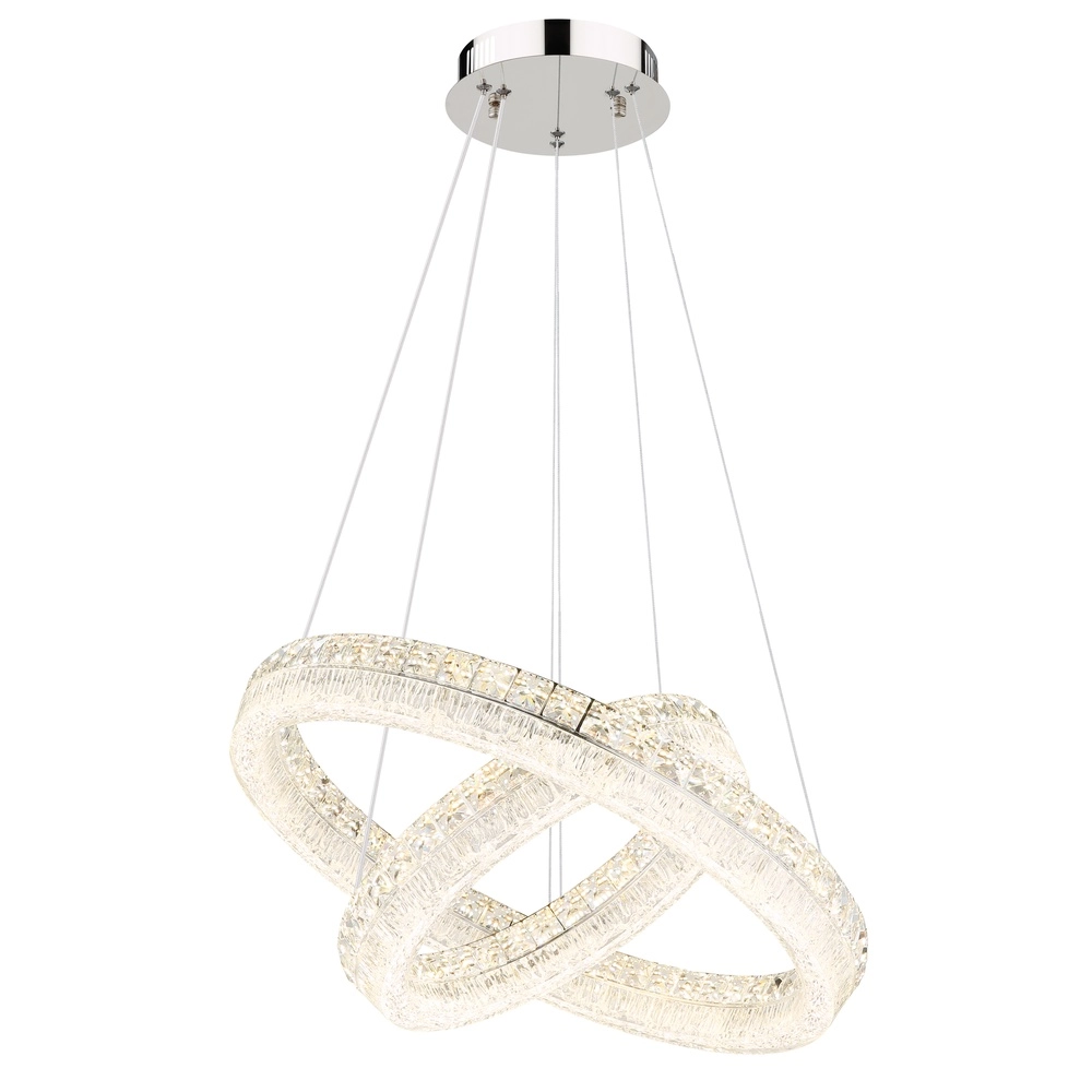 Pendant lamp Laurel chrome Ø 60cm Globo 9007371575770