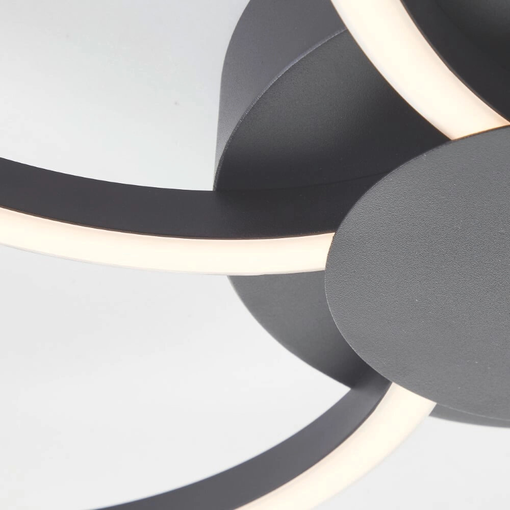 Adjustable ceiling light Fico black Brilliant 4004353441240