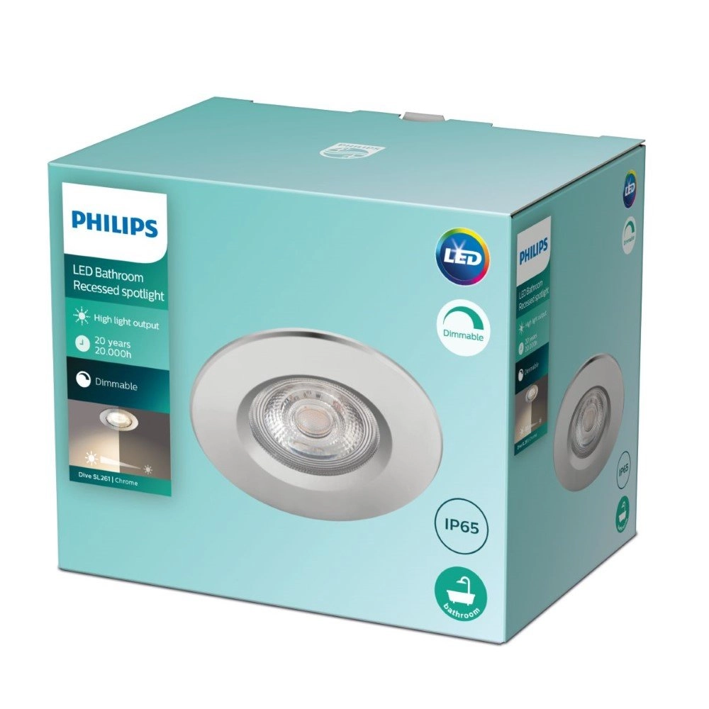 Chrome spot Dive led Philips 8718699789619