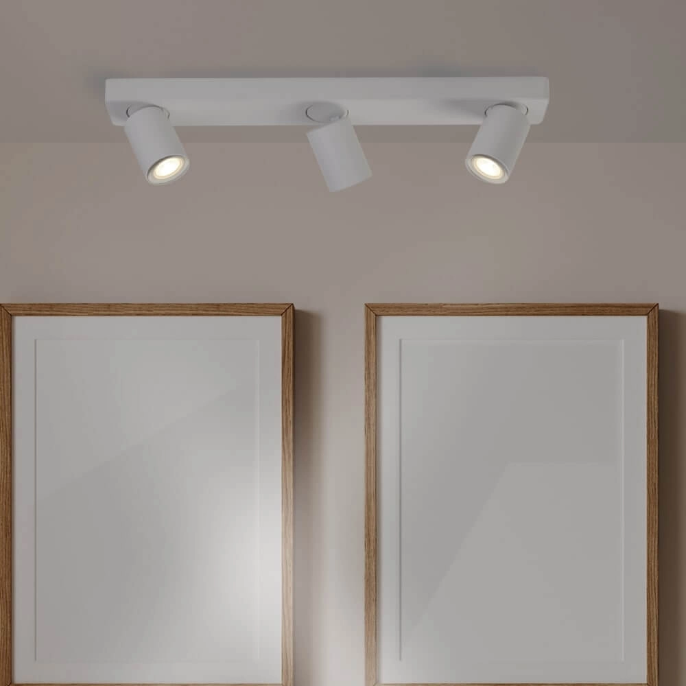 Ceiling lamp Moon 3 rectangular white Lyora