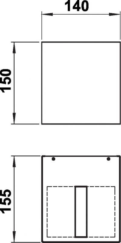 Square Led wall lamp Skup 15cm Albert 4007235824162