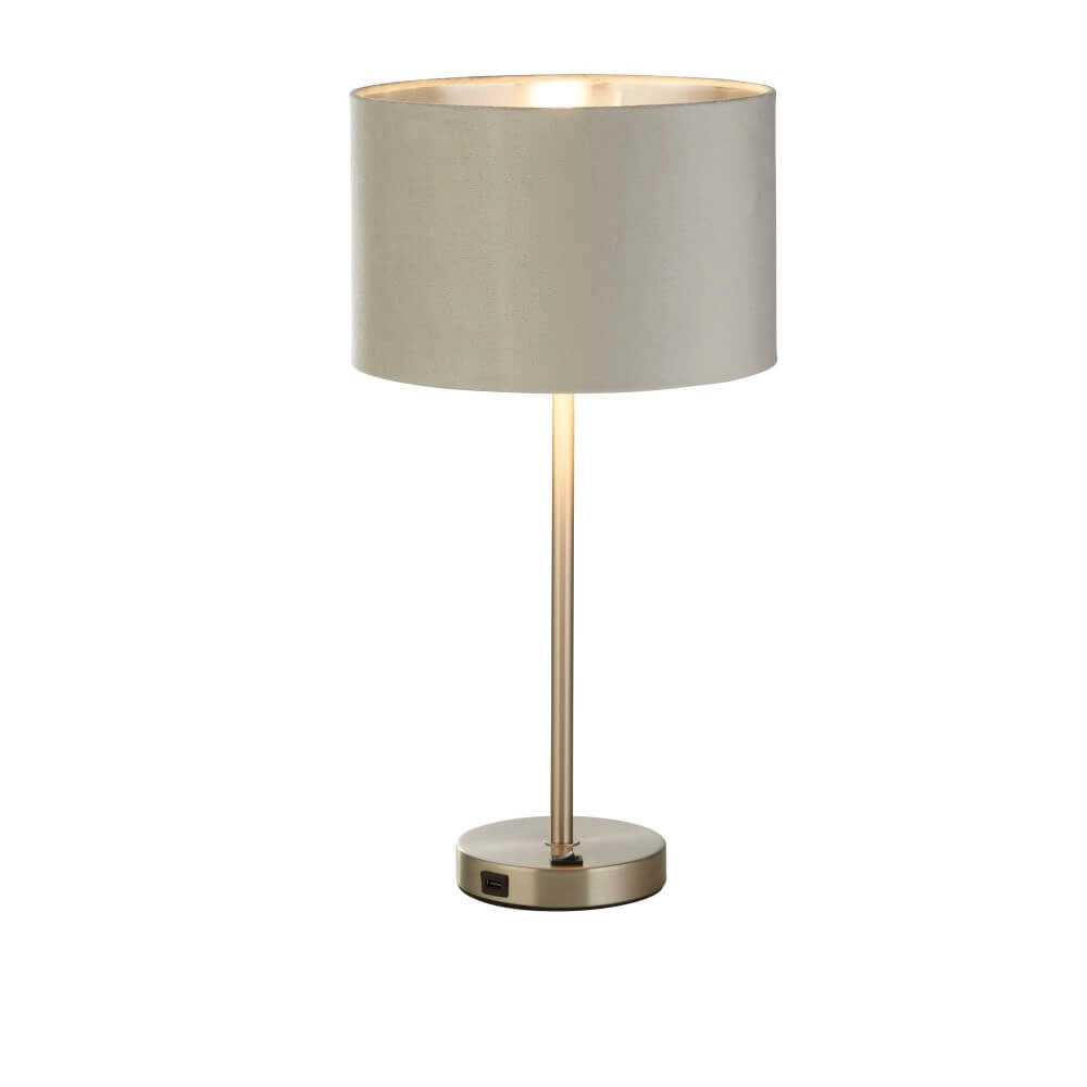 Table lamp Finn Gold with Grey Searchlight 5053423257211