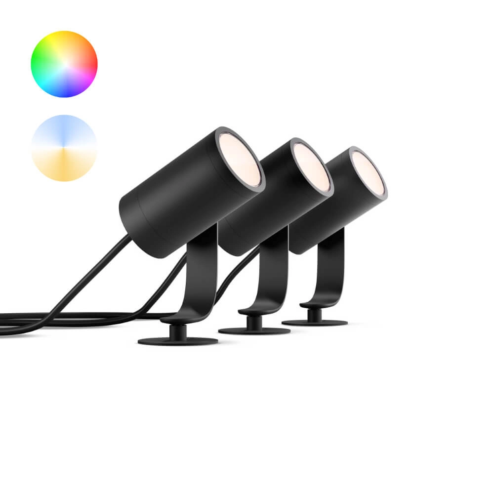 Garden spotlight set Hue Lily 24 volt - with 3 spots
