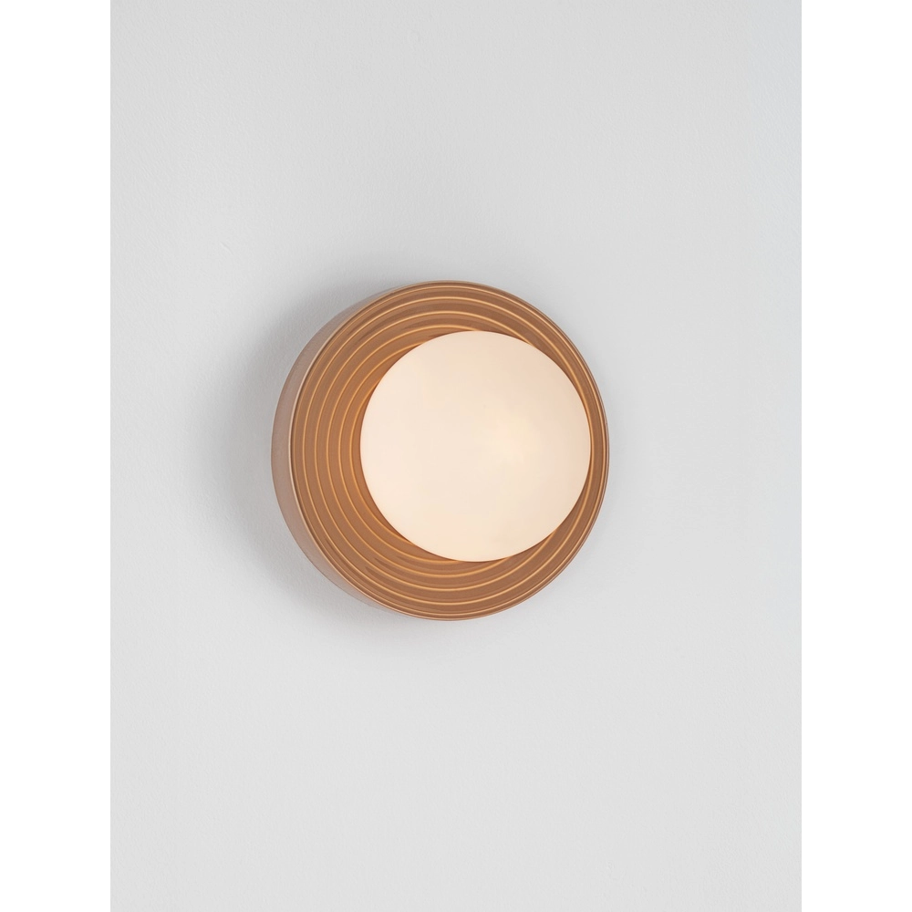 Wall lamp Orbique caramel Ø 22cm Lyora 5212017483898