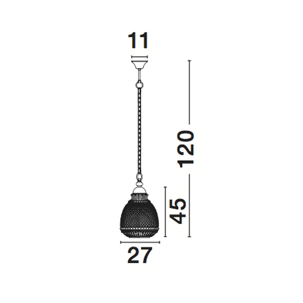Pendant lamp Toulon Grey glass Lyora 5212017411723