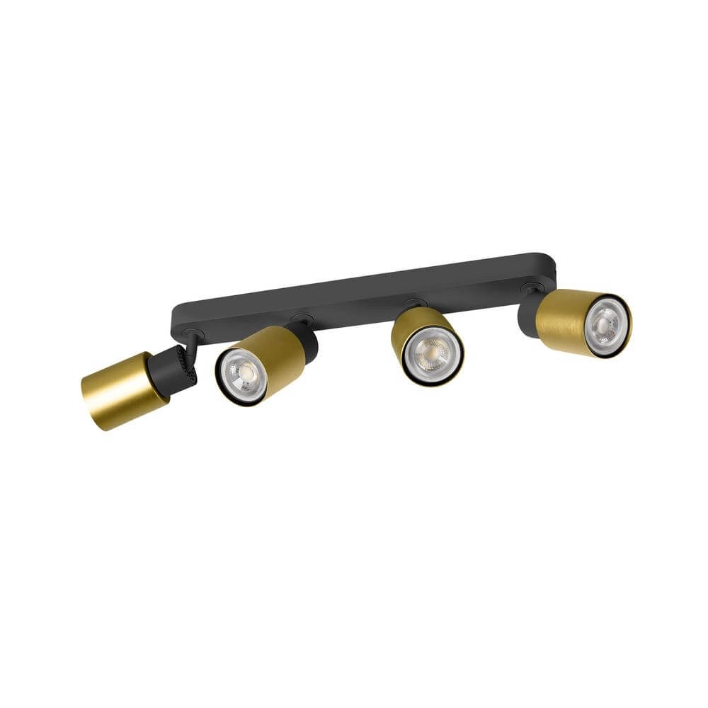 Mockery Puri 2.0 Tube Black-Gold 4-Lights SLV 4024163293815