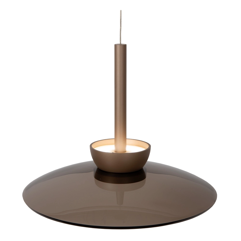 Glass led pendant light Santiago Ø 32cm - champagne Premium by Lucide 5411212221919