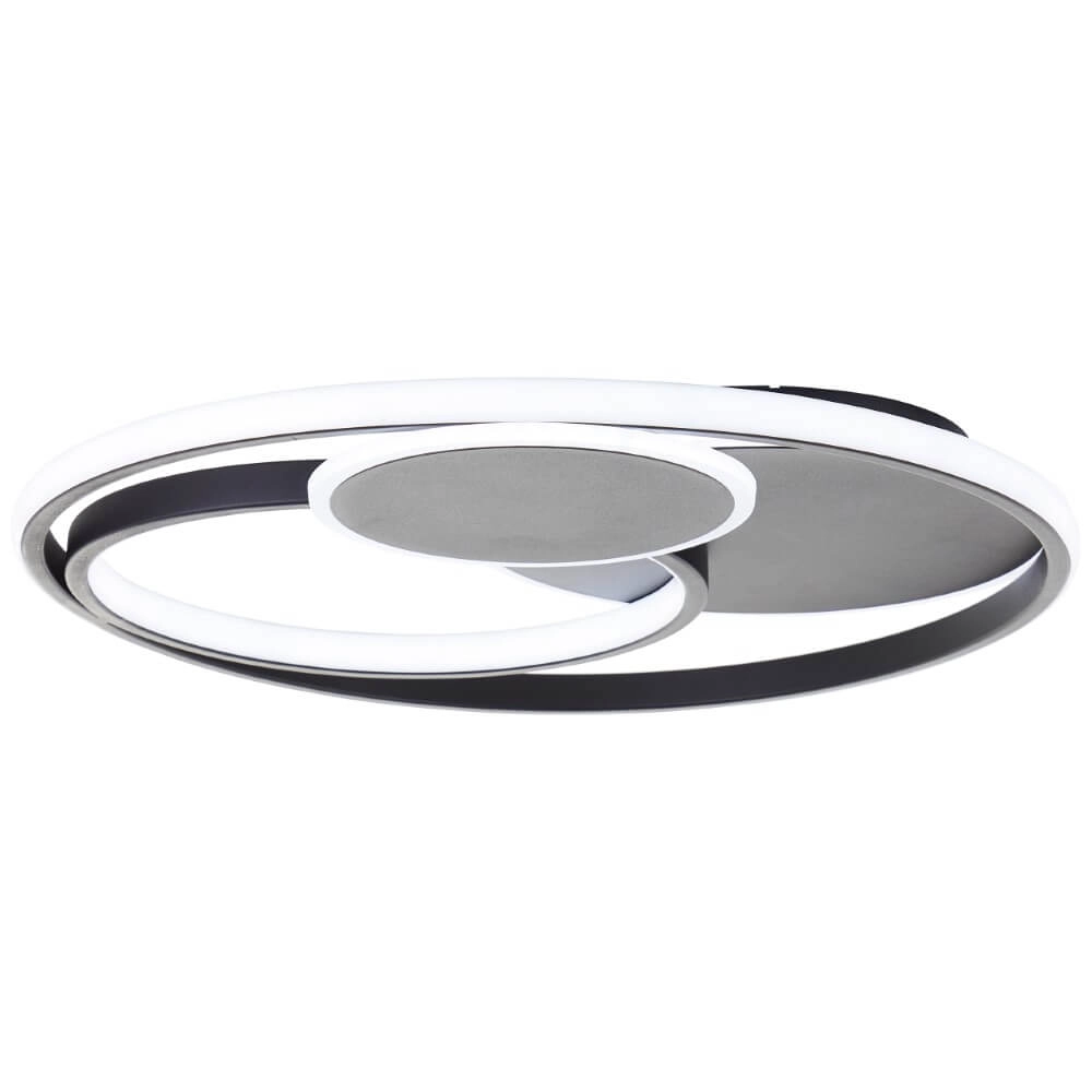 Dimmable ceiling light Runda black Brilliant 4004353447396
