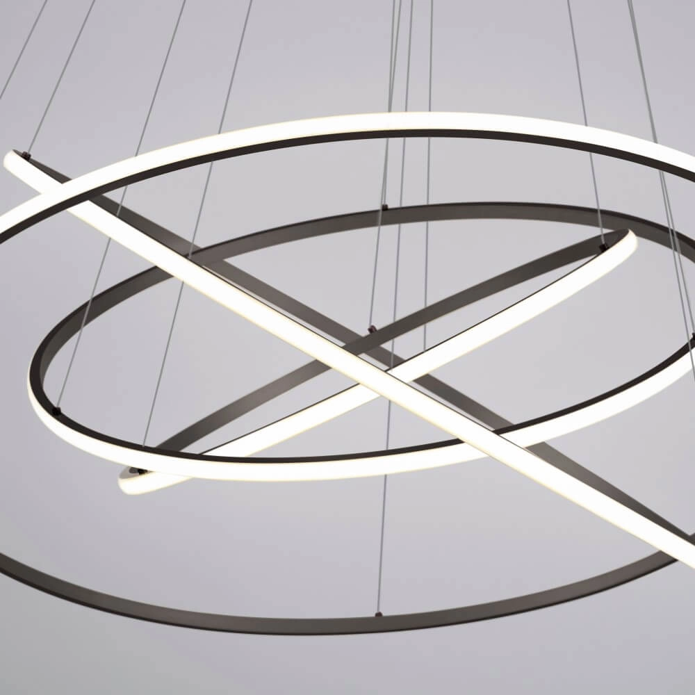 Modern pendant lamp Tessara anthracite Paul Neuhaus 4012248372654