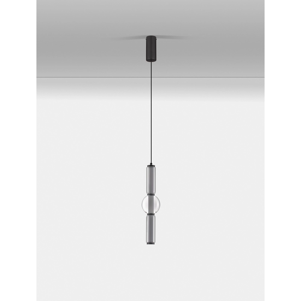 Pendant lamp Ulon 1-light smoke glass Lyora 5212017474186