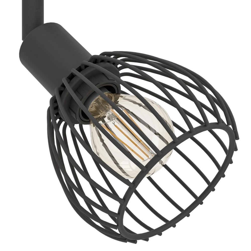 3-light wire lamp spotlight Sonnino black - E14 Eglo 9008606306046