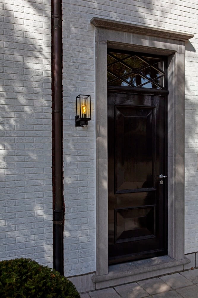 Wall lamp Flair black with camera Lutec 6939412013688