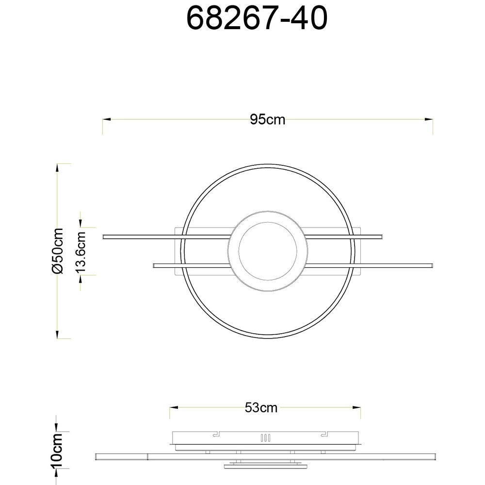Design ceiling lamp Donte sand brown Globo 9007371592739