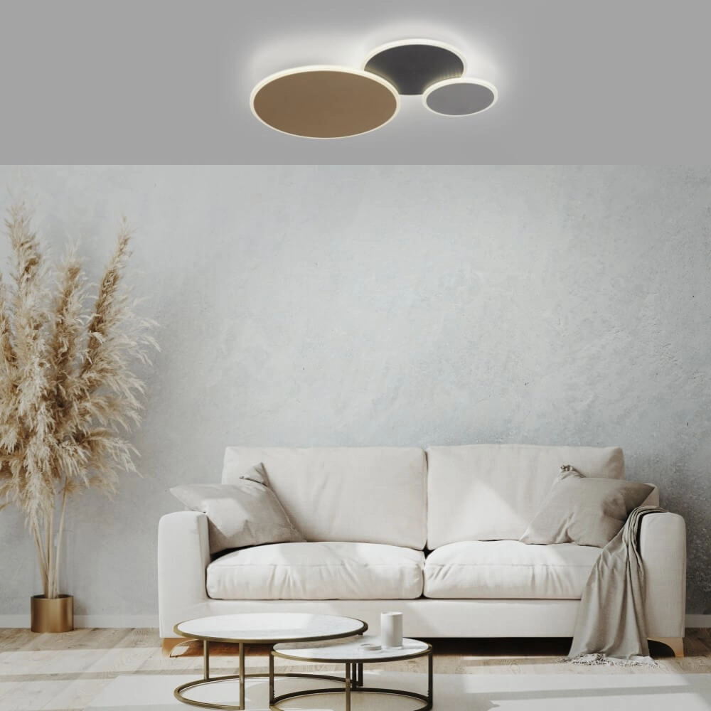 Design wall lamp Q-Piato 65cm Paul Neuhaus 4012248374511