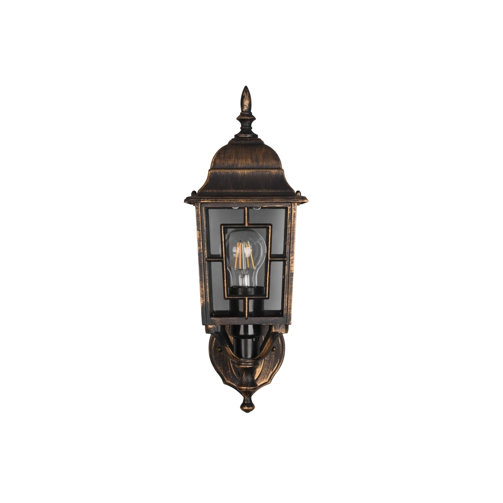 Classic wall lamp Volturno antique brown Trio 4017807543575