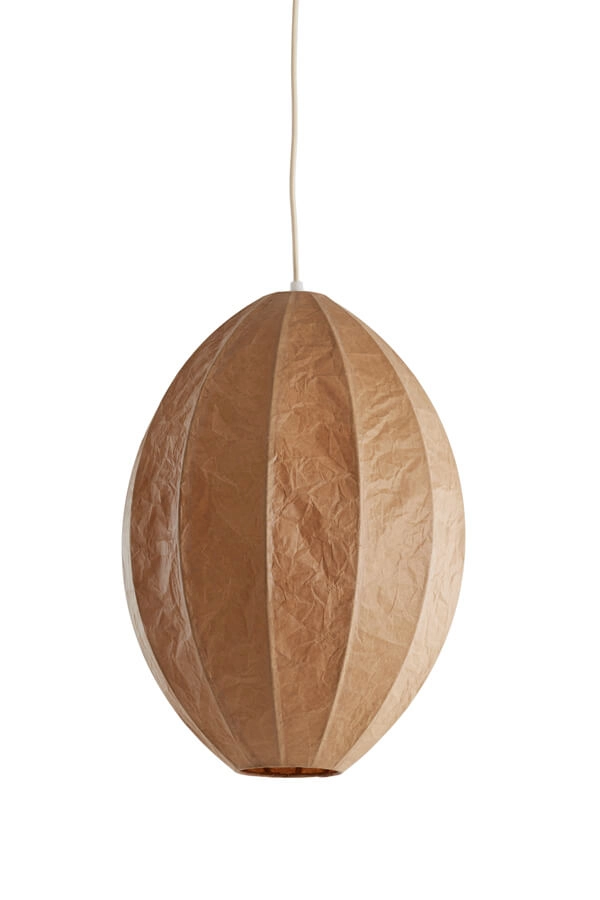 Brown pendant lamp Milatos Ø 38cm Light & Living 8717807743093