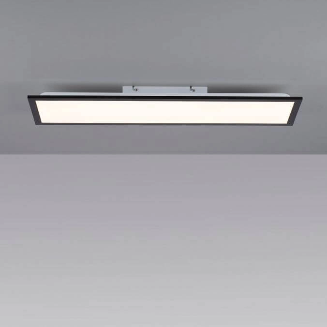 LED ceiling lamp Flat 80 by 25cm black Paul Neuhaus 4043689982089