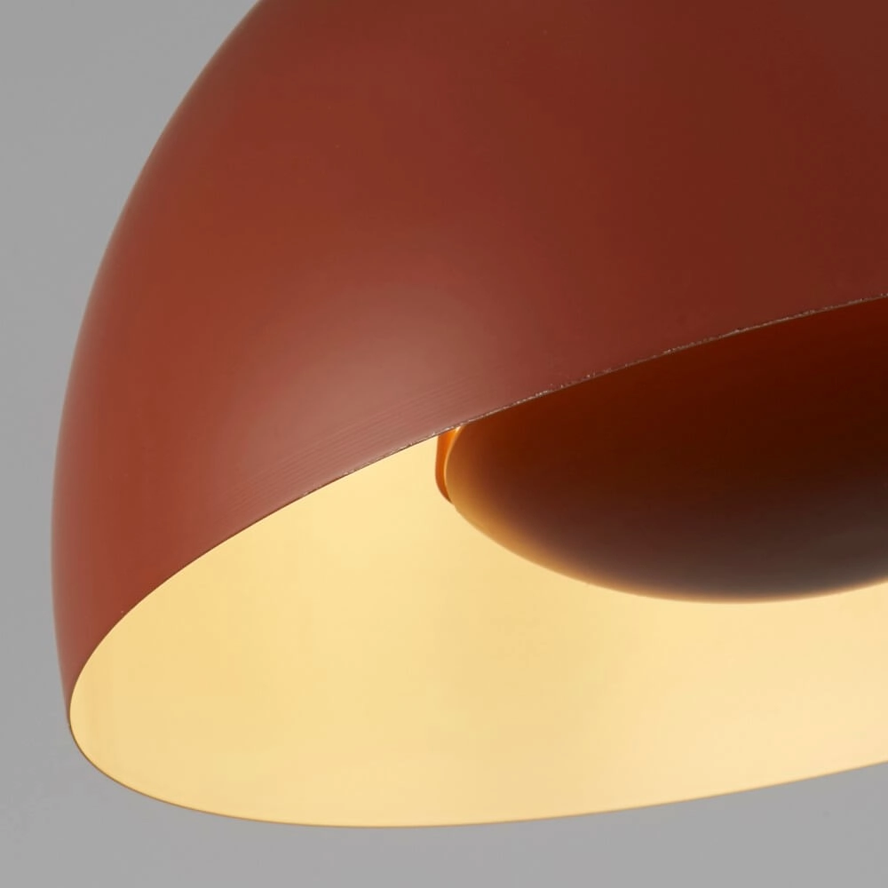 Orange pendant lamp Mars shade 31cm high Searchlight 5053423274317