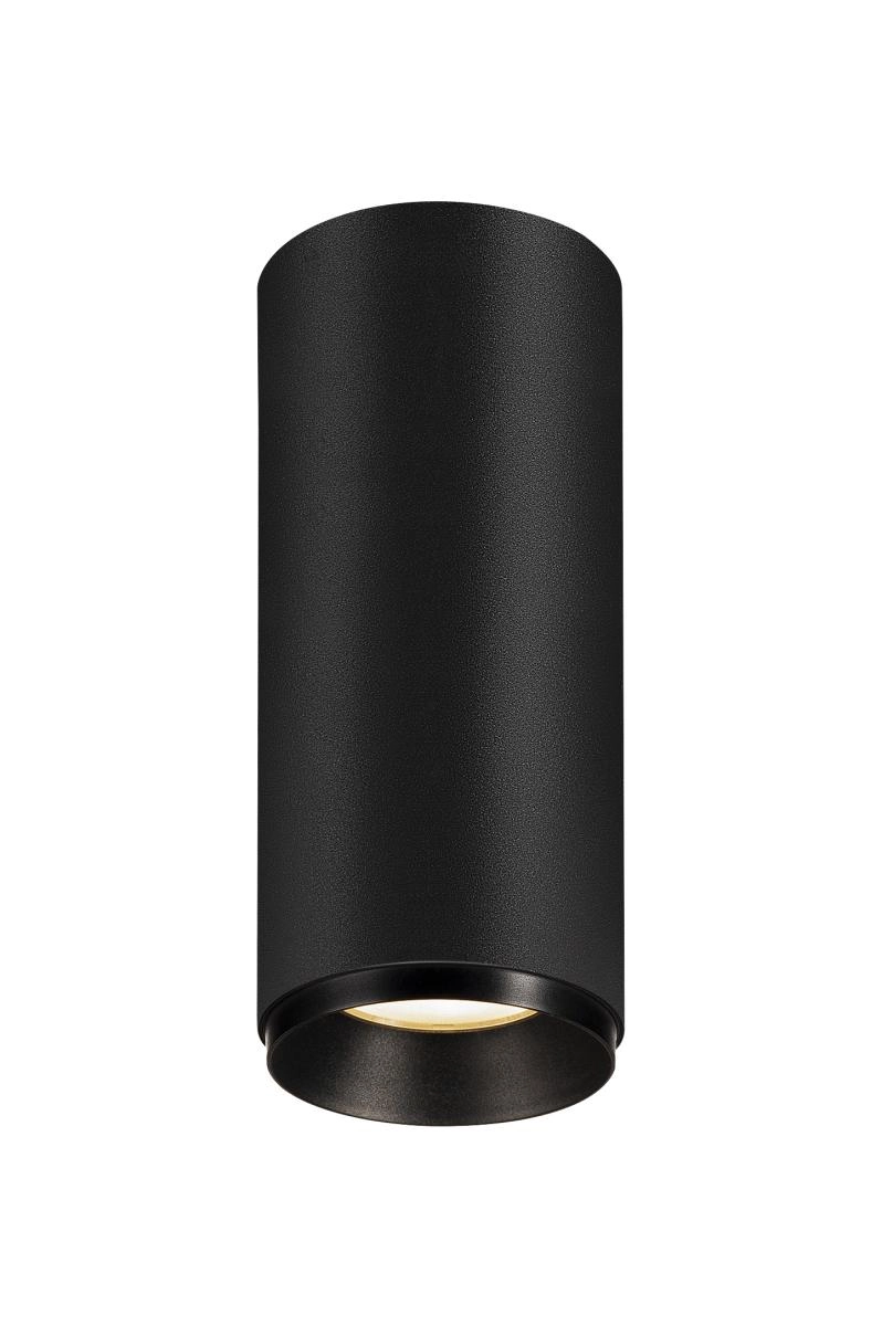 Surface-mounted spot Numinos S cylinder black 3000K - 60deg