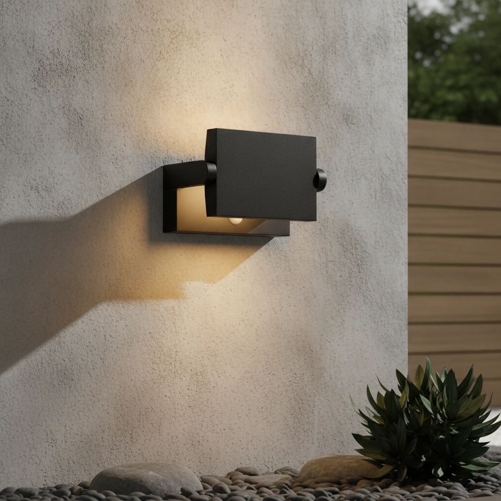 Design wall lamp Gerber Black with sensor
