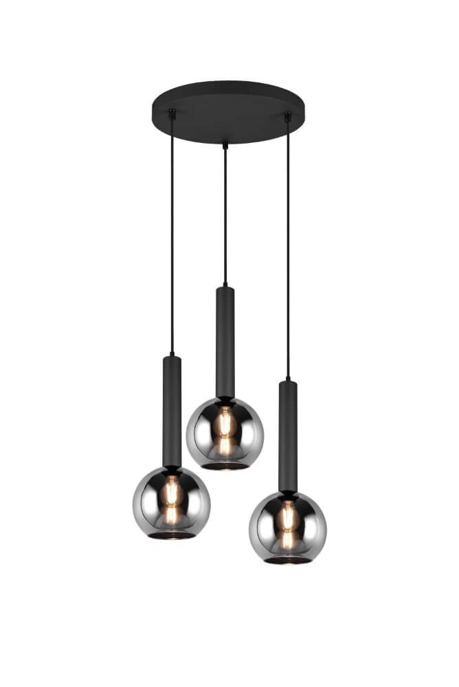 3-light hanging lamp Clayton black