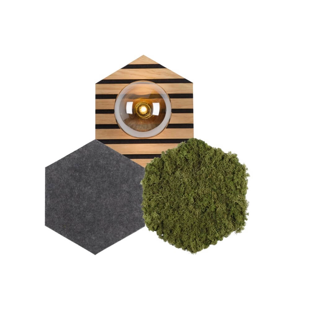 Ceiling lamp Green Hex nature Just Light 4043689004255
