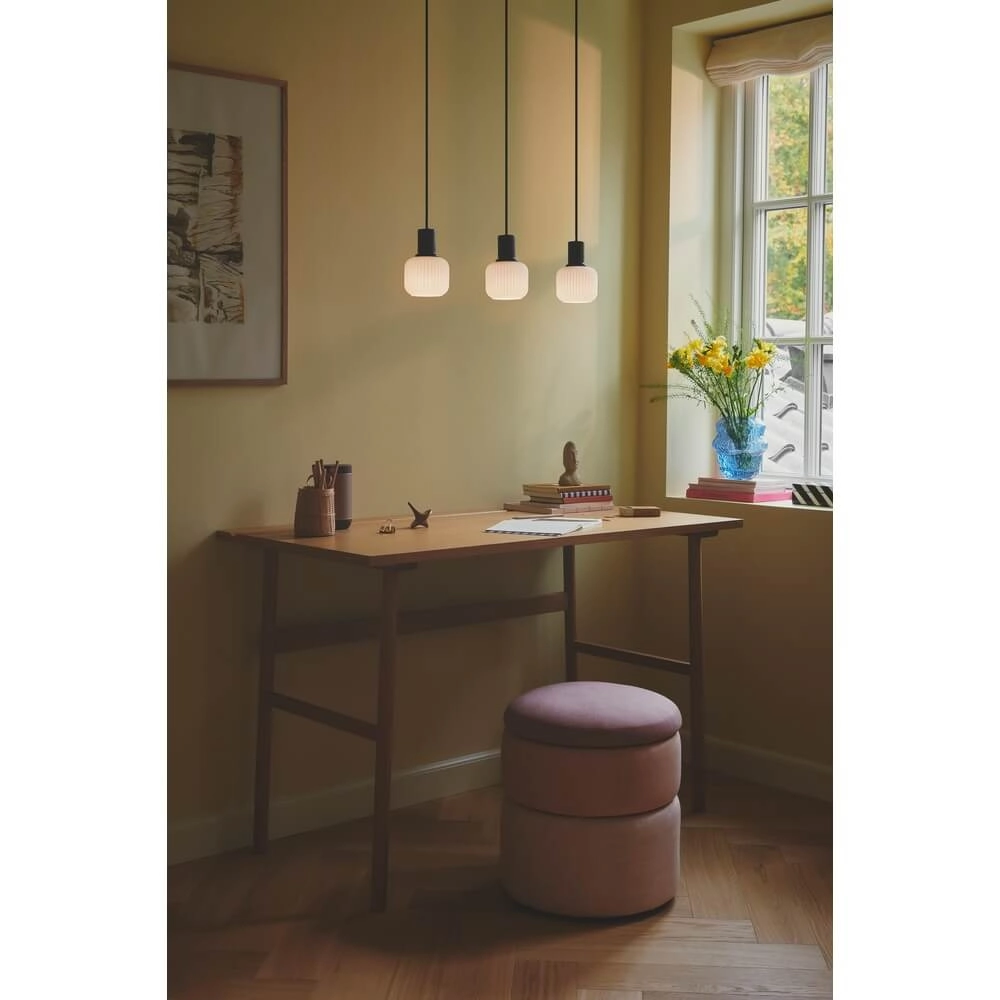 3-light pendant lamp Milford black and white Nordlux 5704924018671