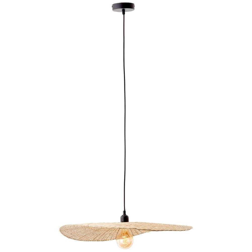 Rattan hanging lamp Jefter Ø 60cm Brilliant 4004353393334