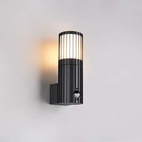 Wall lamp Volga anthracite with sensor