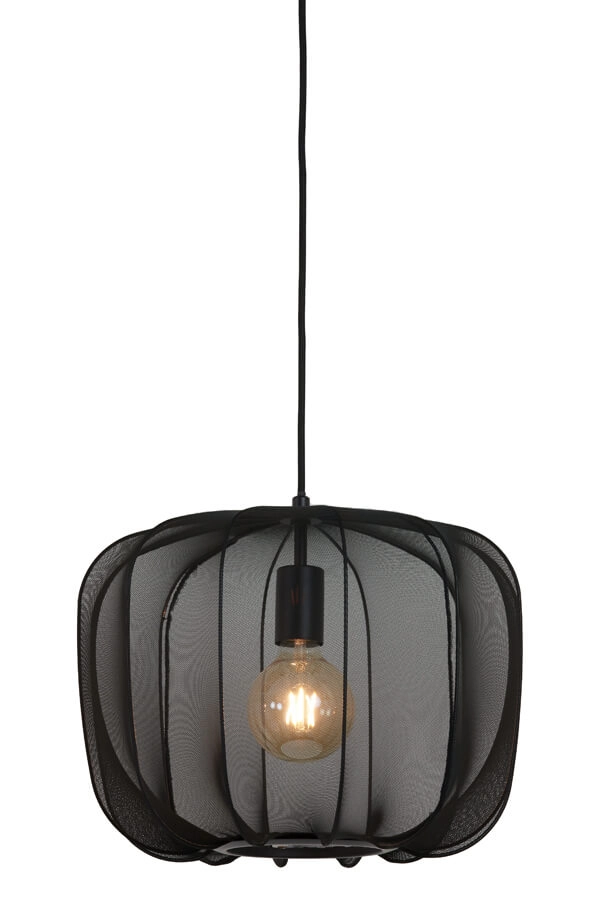Bohemian pendant lamp Plumeria black Ø 40cm Light & Living 8717807651381