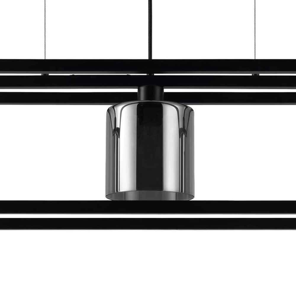Dining room hanging lamp Brisling with smoke glass Stars of Light 9008606234653