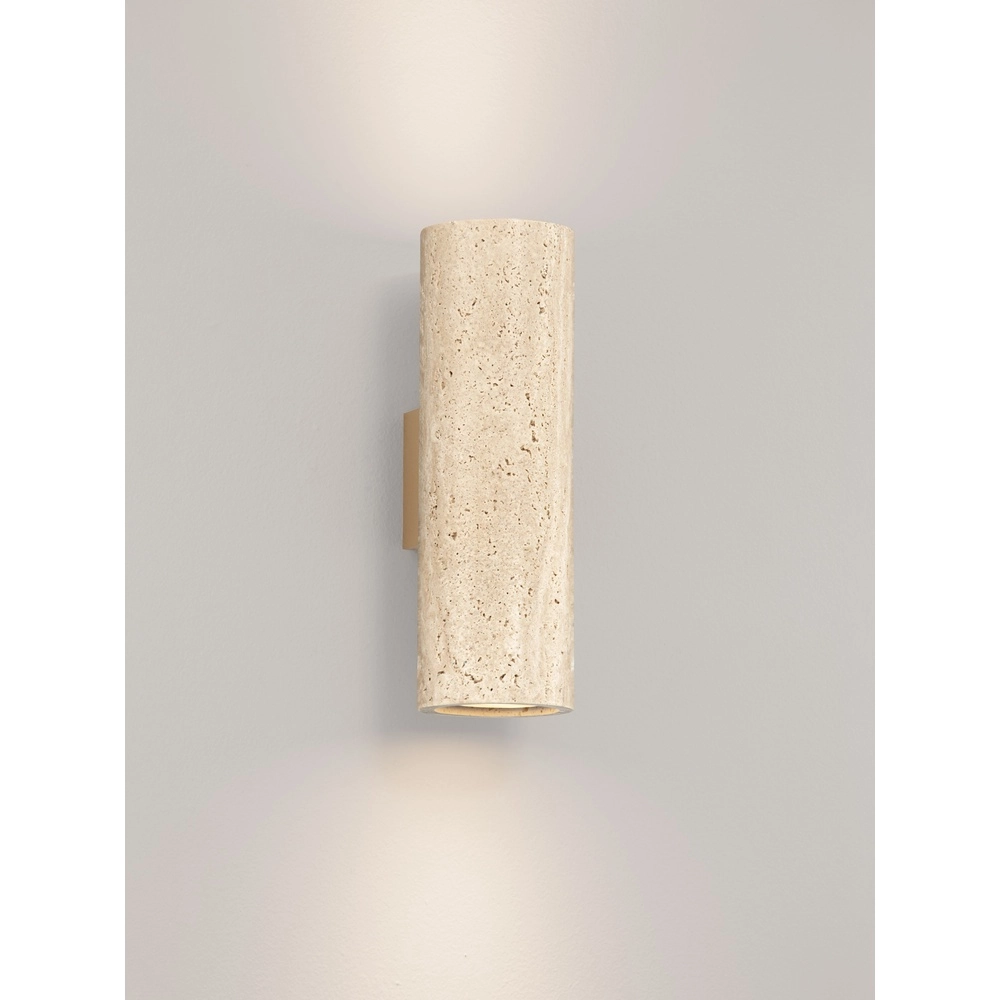 Design wall lamp Olvio sand brown travertine Lyora 5212017495839