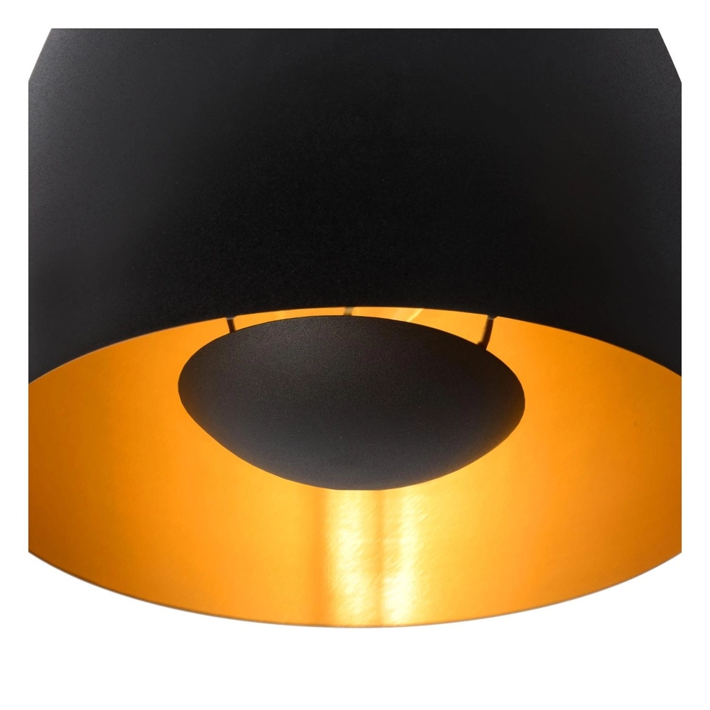 Pendant lamp Nolan Ø 24cm black Lucide 5411212302878