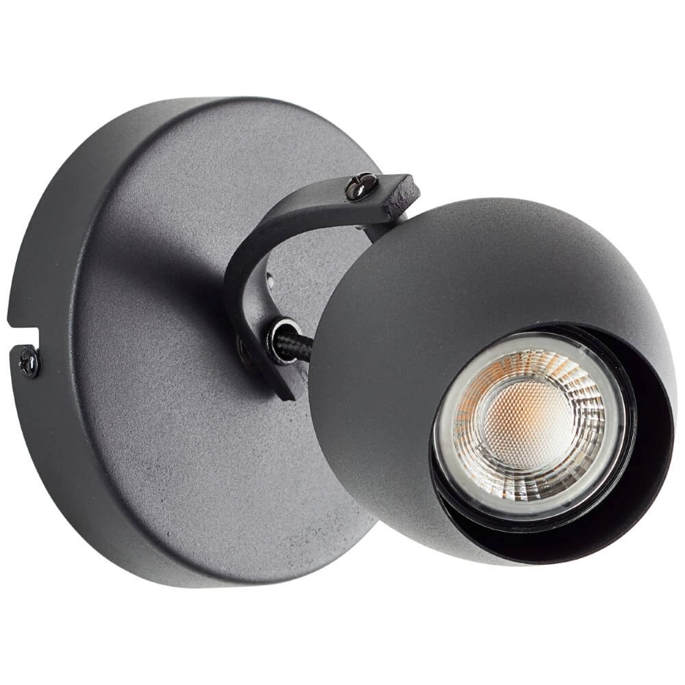 Surface-mounted spot Vertino black Brilliant 4004353441370