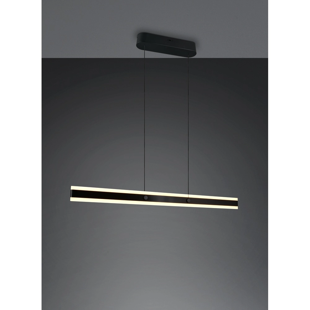 Modern pendant lamp Arcola 115cm black Trio 4017807661972