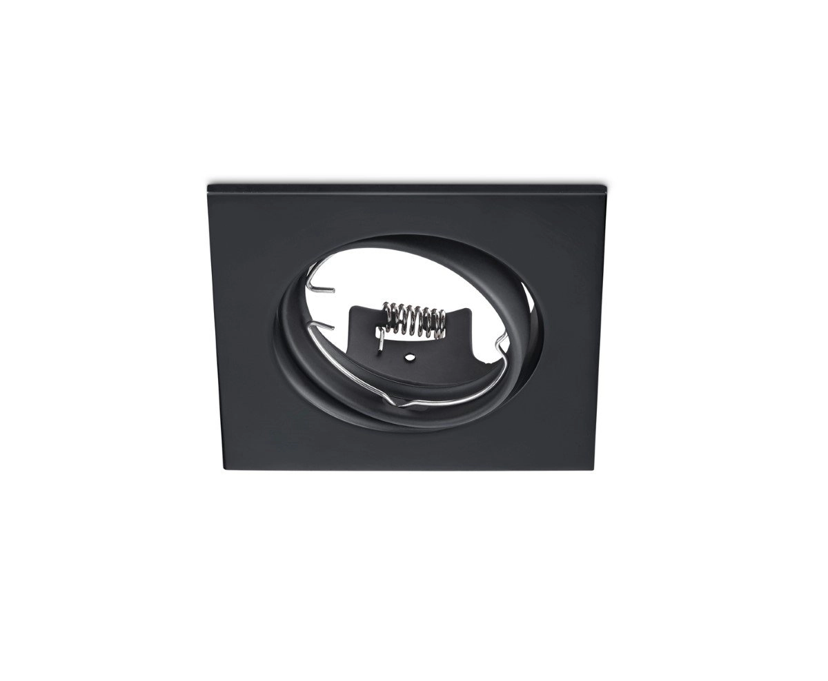 Square recessed spotlight Jura 8cm black