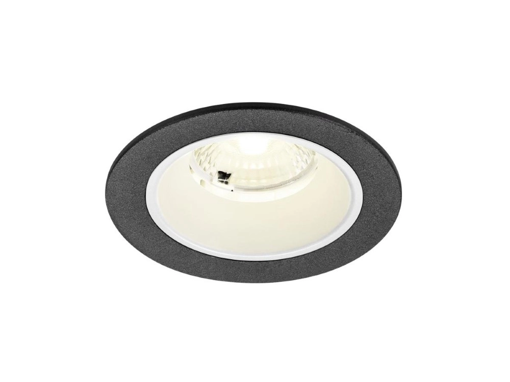 Recessed spotlight Numinos S black/white 4000K - 40deg SLV 4024163312813