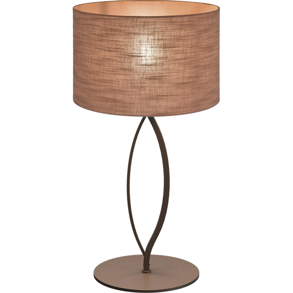 Table lamp Terry Duno cocoa Ø 30cm