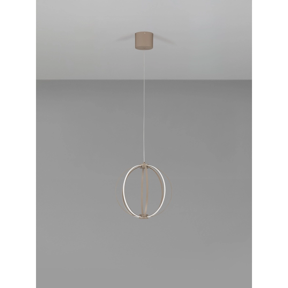 Pendant lamp Brea beige Ø 30cm Lyora 5212017494382