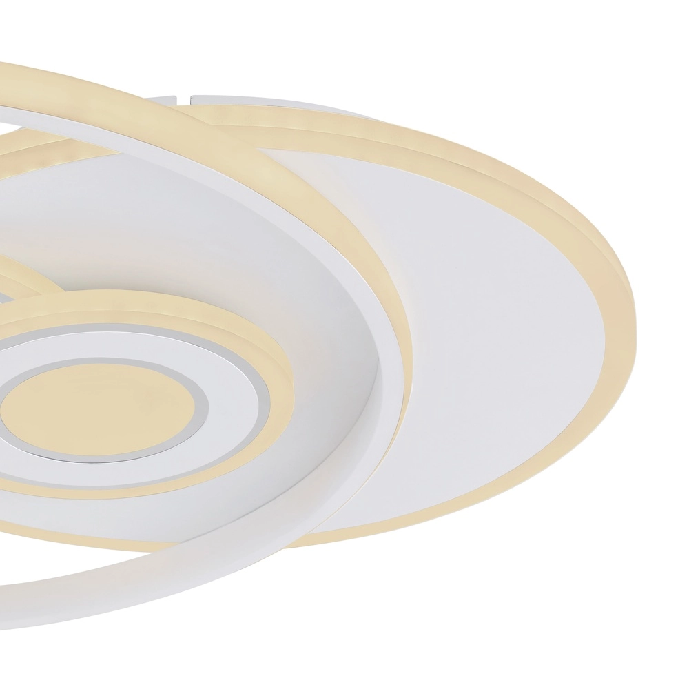 Design ceiling lamp Roderick white round 2700-6000K Globo 9007371445745