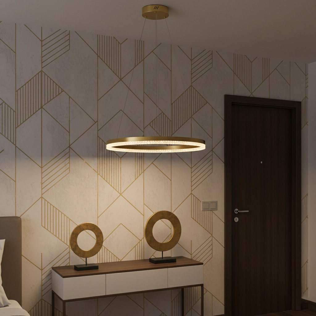 Pendant lamp Adria gold Ø 60cm