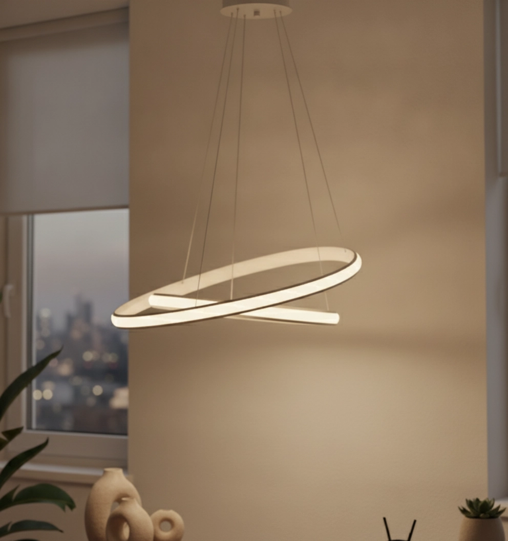 Design pendant lamp Aries white Ø 59cm