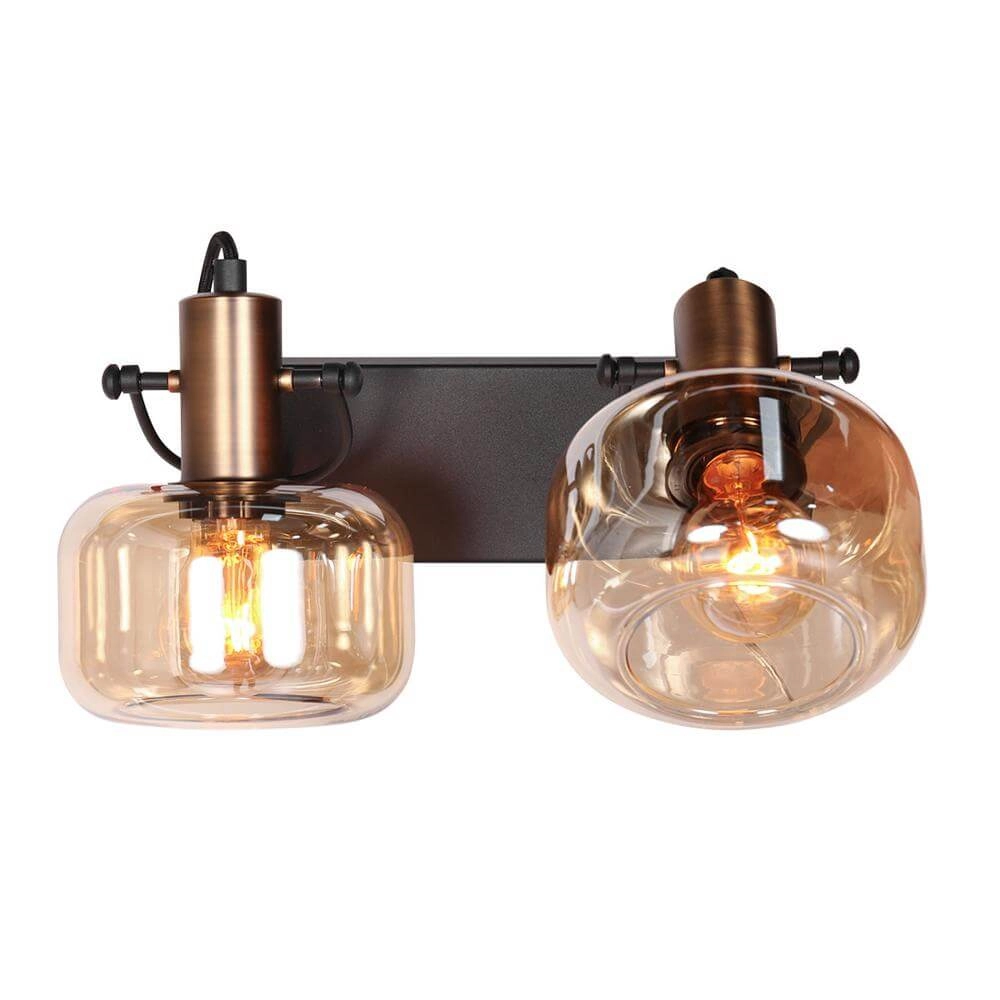 Double wall lamp Glaslic Amber glass Steinhauer 8712746174052