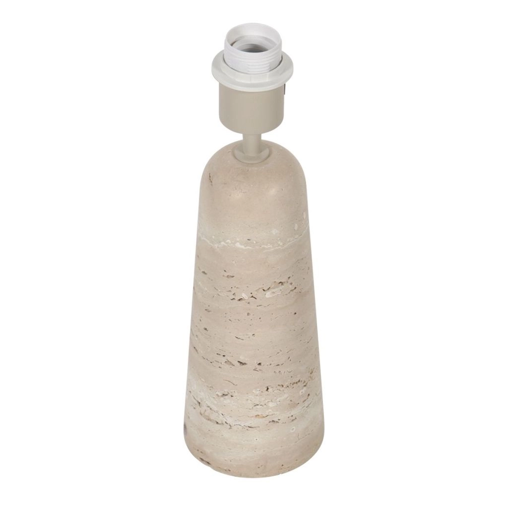 Stone Table Lamp Travino with straw shade Ø30cm Steinhauer 8712746183450