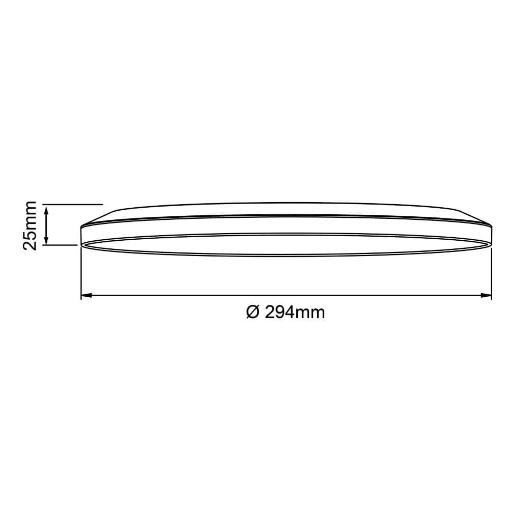 Ceiling lamp Sorell Ø 29.5cm white Brilliant 4004353413667