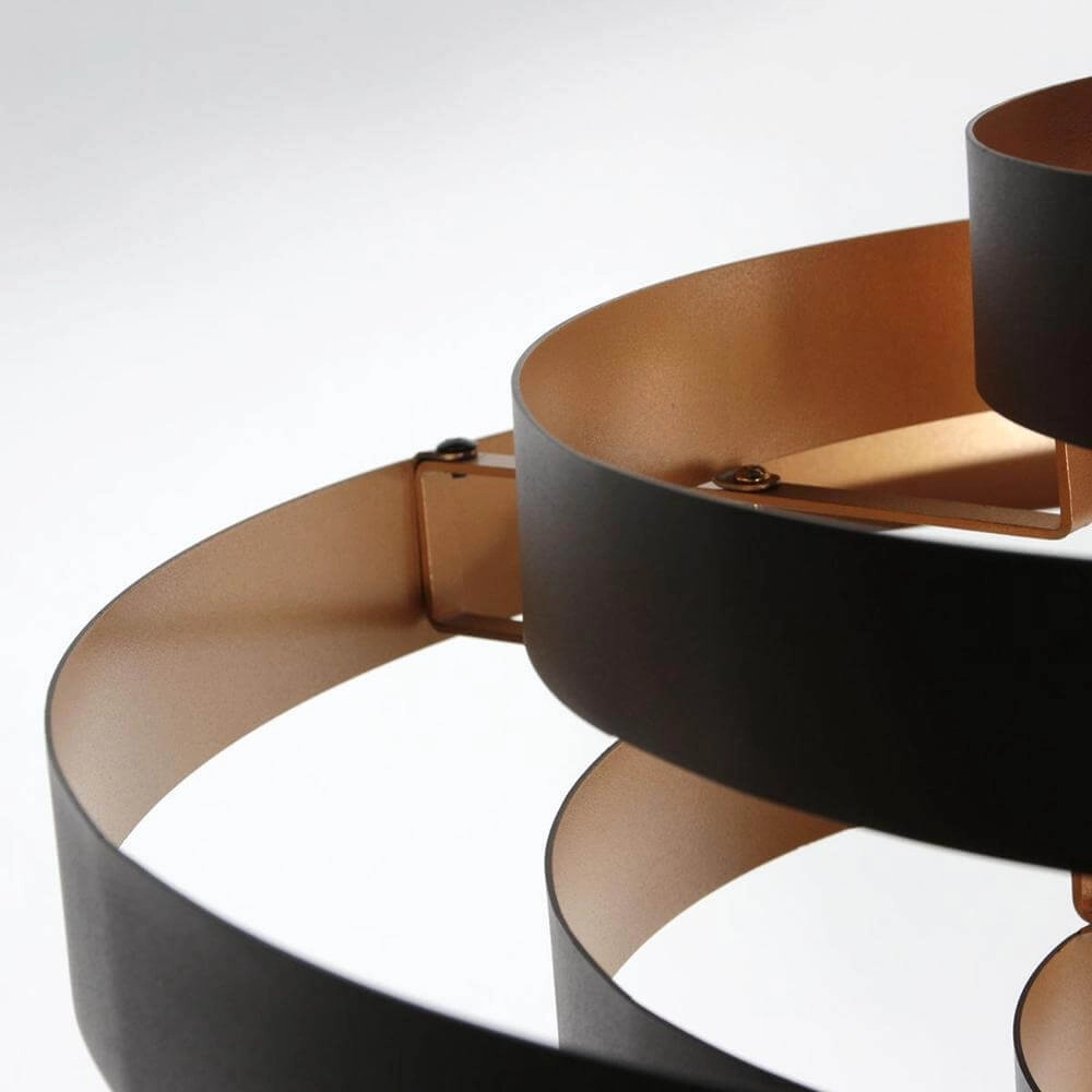 Design pendant lamp Halo Cirque black Ø 50cm Steinhauer 8712746178333