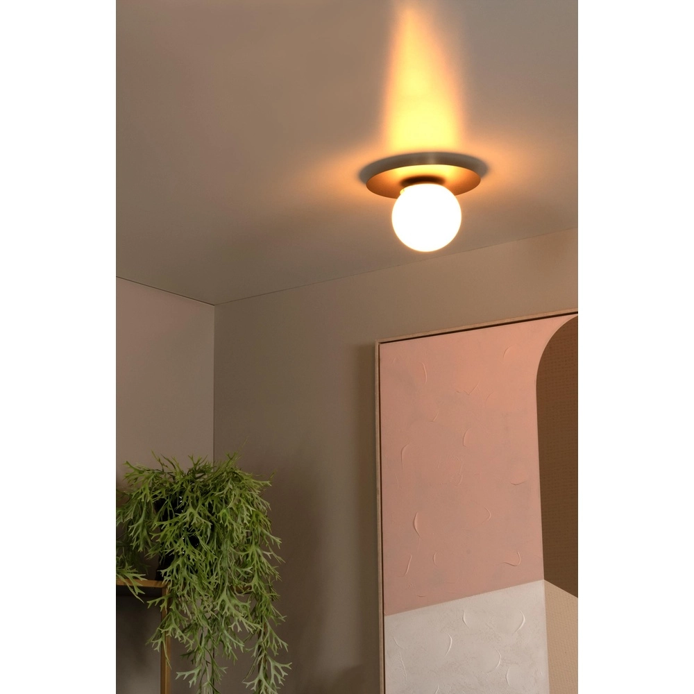 Ceiling lamp Tricia gold with white sphere Lucide 5411212791986